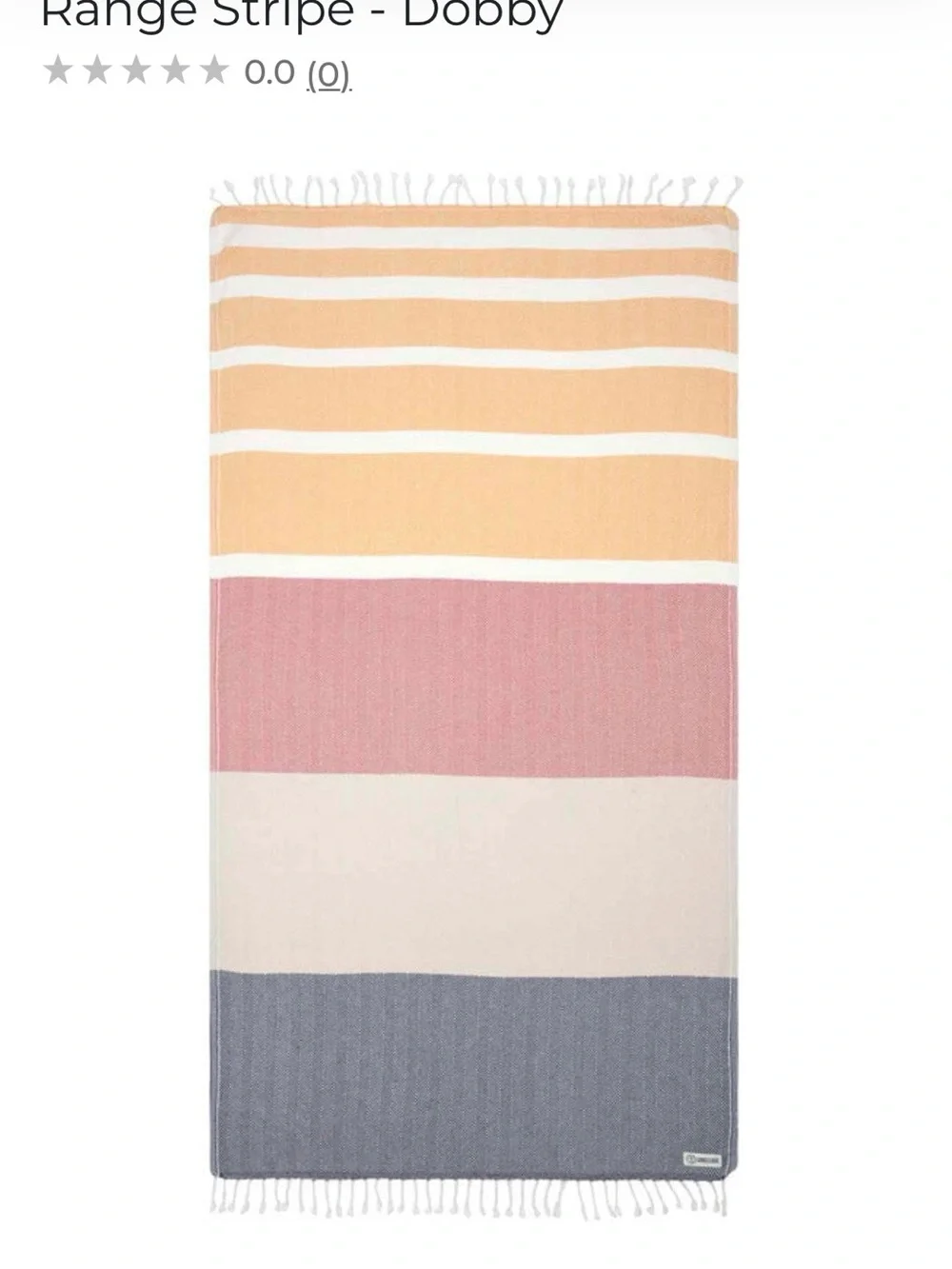 Sand Cloud Range Stripe Dobby Beach Towel - NWT